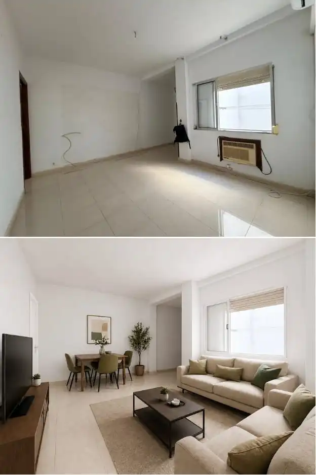 Living room of Flat for rent in Sevilla  with Air Conditioner and Furnished
