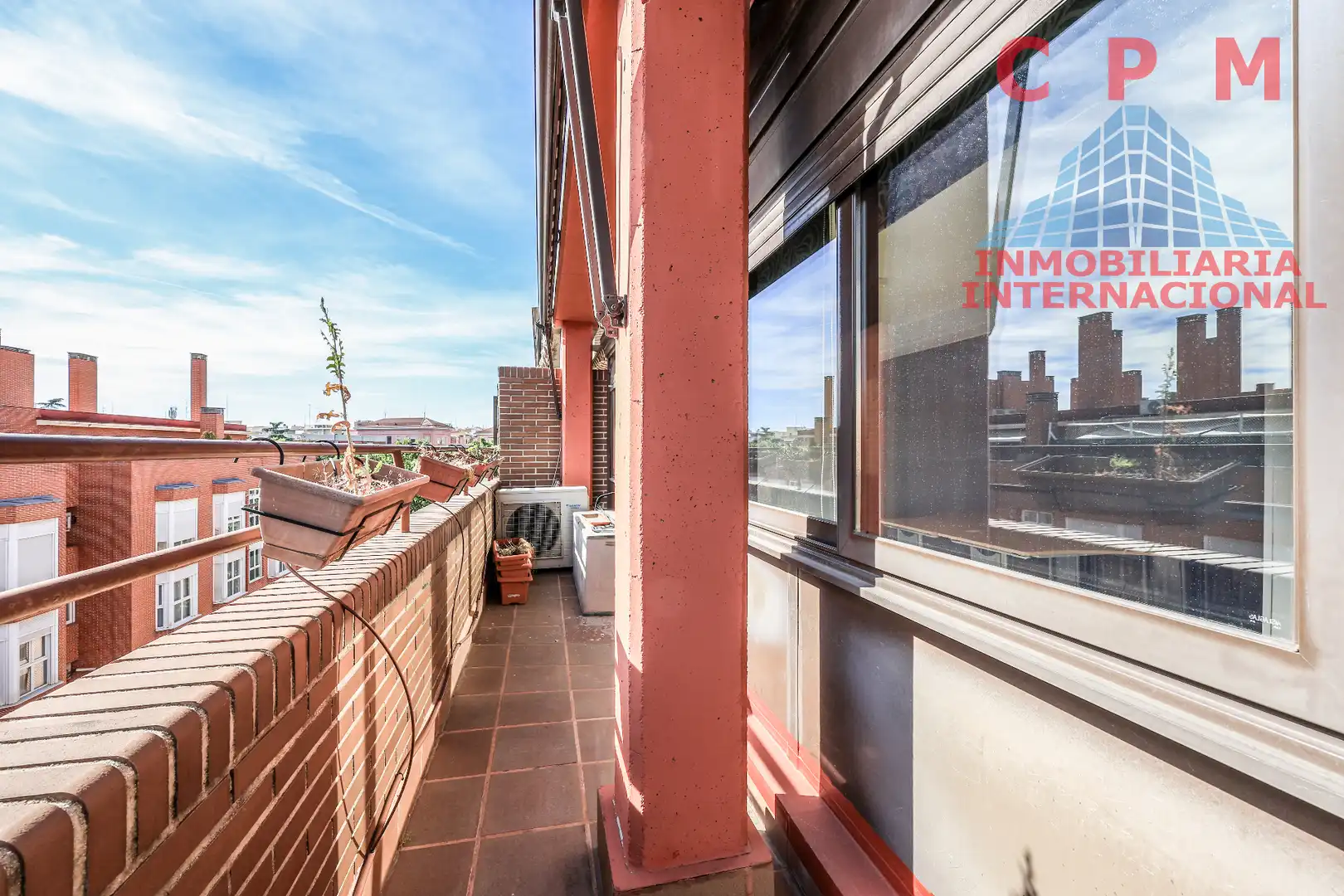 Terrasse von Dachboden zur Miete in Madrid mit Klimaanlage, Heizung und Parkett