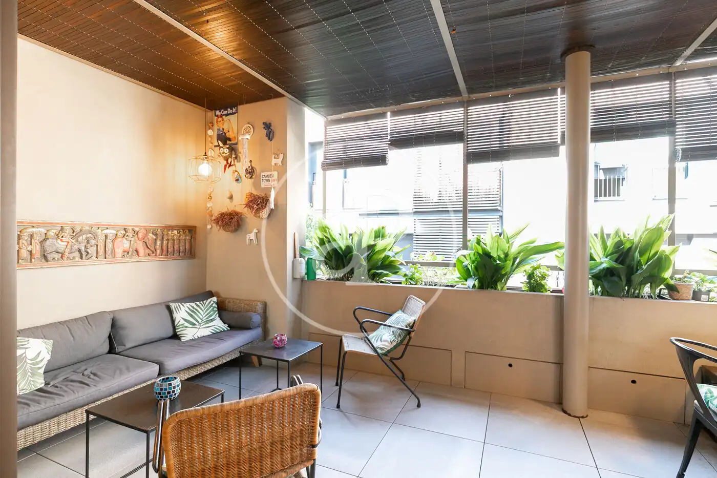 Living room of Detached homes for sale in Barcelona  with Air Conditioner, Heating and Private garden
