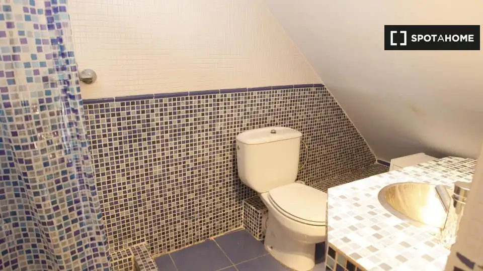 Baño de Piso para compartir en Madrid con Aire acondicionado, Calefacción y Terraza