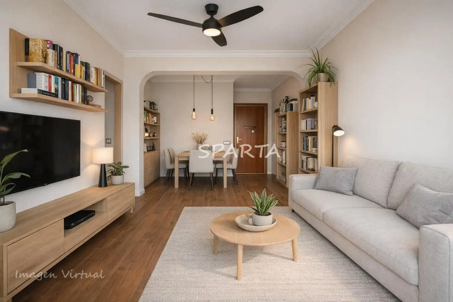 Sala de estar de Piso en venta en Castilleja de la Cuesta con Aire acondicionado, Horno y Microondas