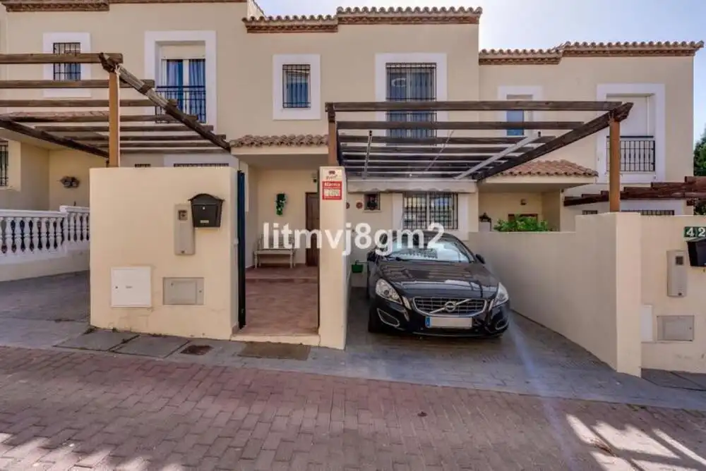 Exterior view of Detached homes for rent in Mijas  with Air Conditioner, Terrace and Swimming Pool