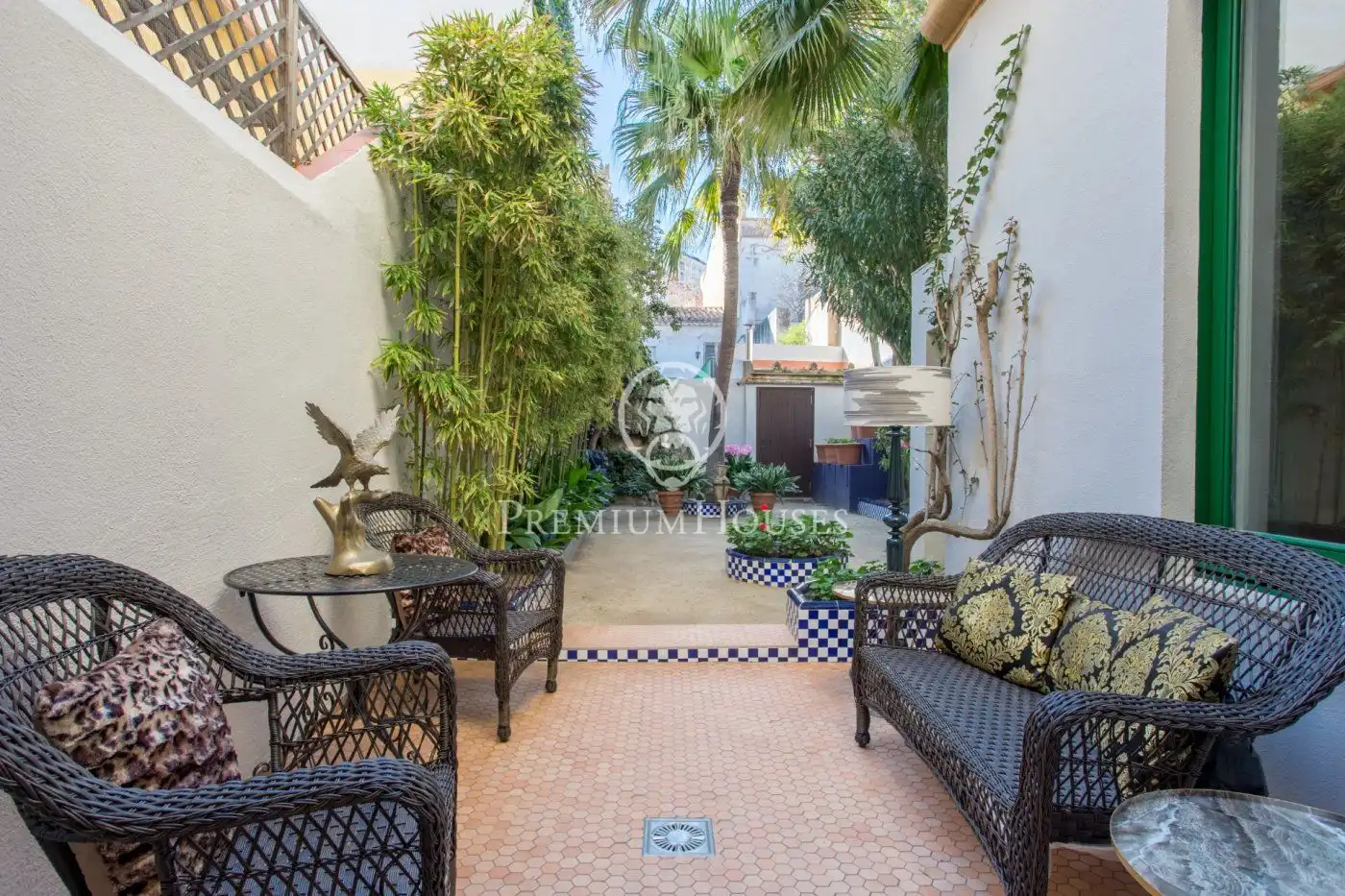 Terrace of Country homes for sale in Canet de Mar  with Air Conditioner, Heating and Private garden