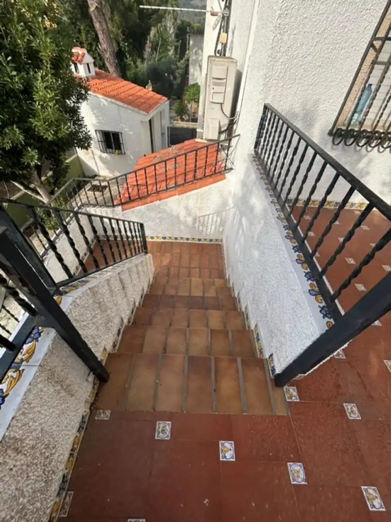 Vista exterior de Casa o xalet en venda en Palma de Gandia amb Aire condicionat, Terrassa i Piscina