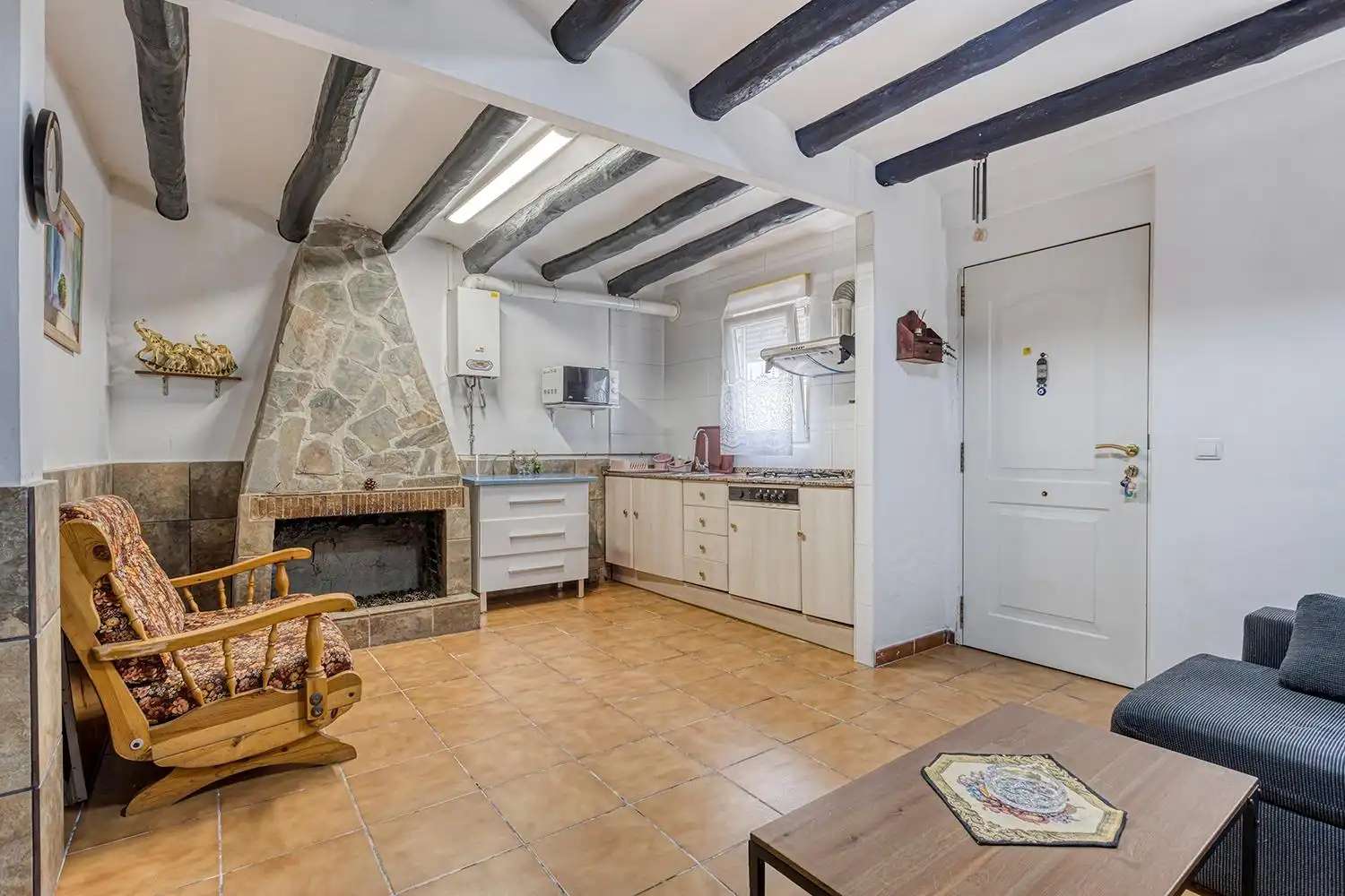 Kitchen of Detached homes for sale in Montmaneu  with Storage room, Furnished and Balcony