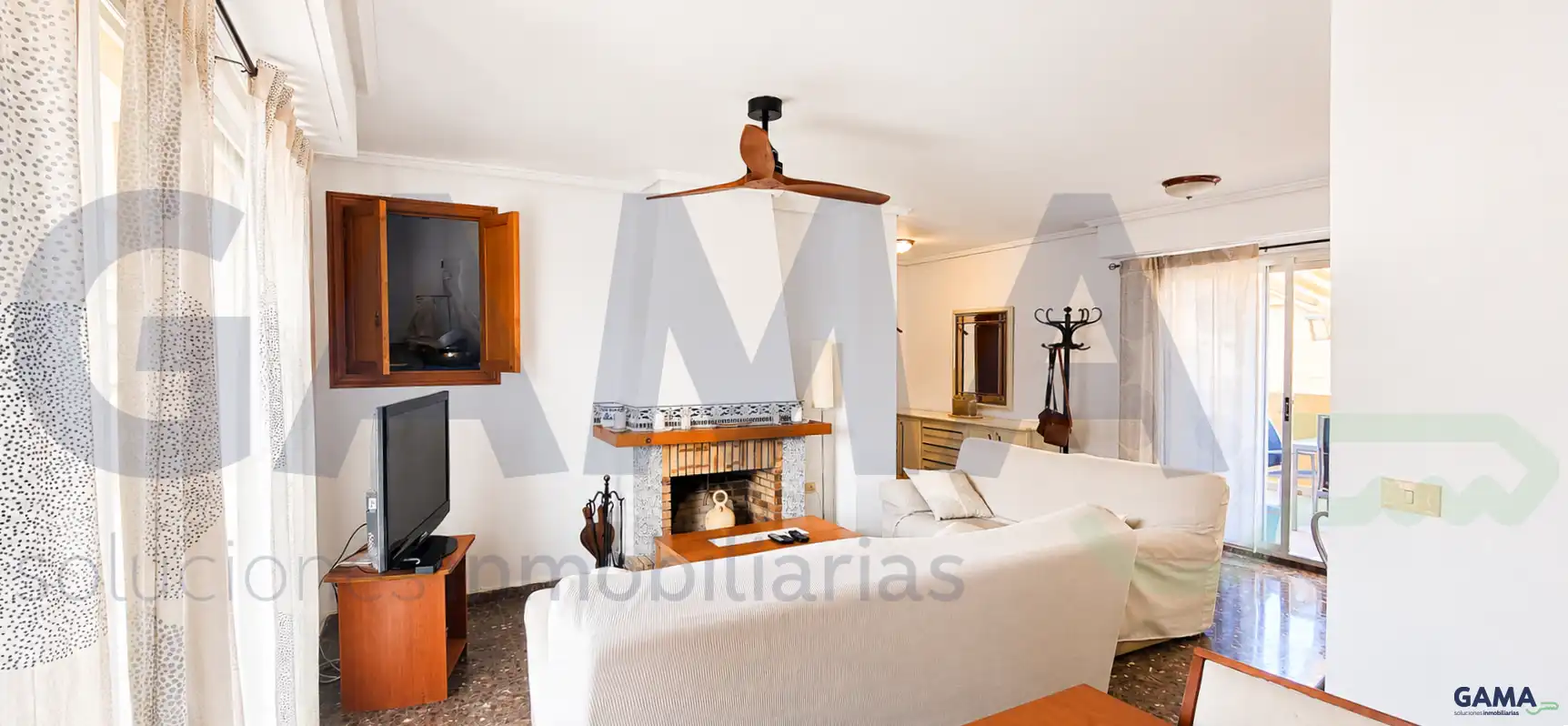 Living room of Attic for sale in Sueca  with Terrace, Storage room and Furnished
