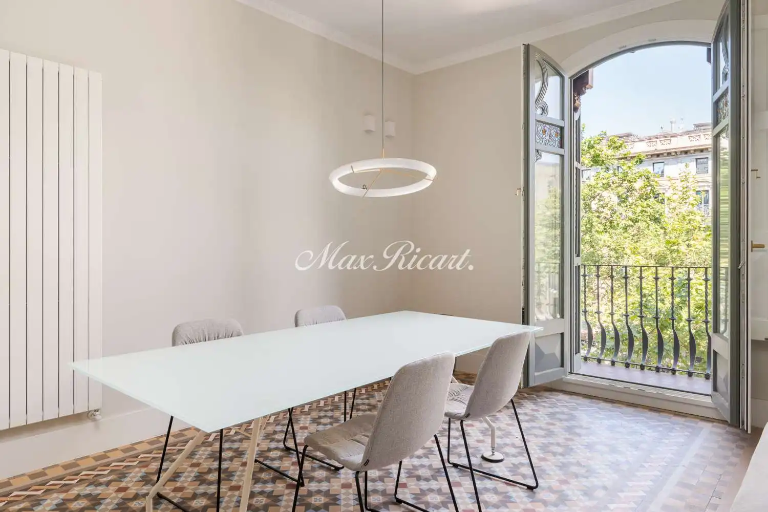Dining room of Flat for rent in Barcelona  with Air Conditioner, Heating and Storage room