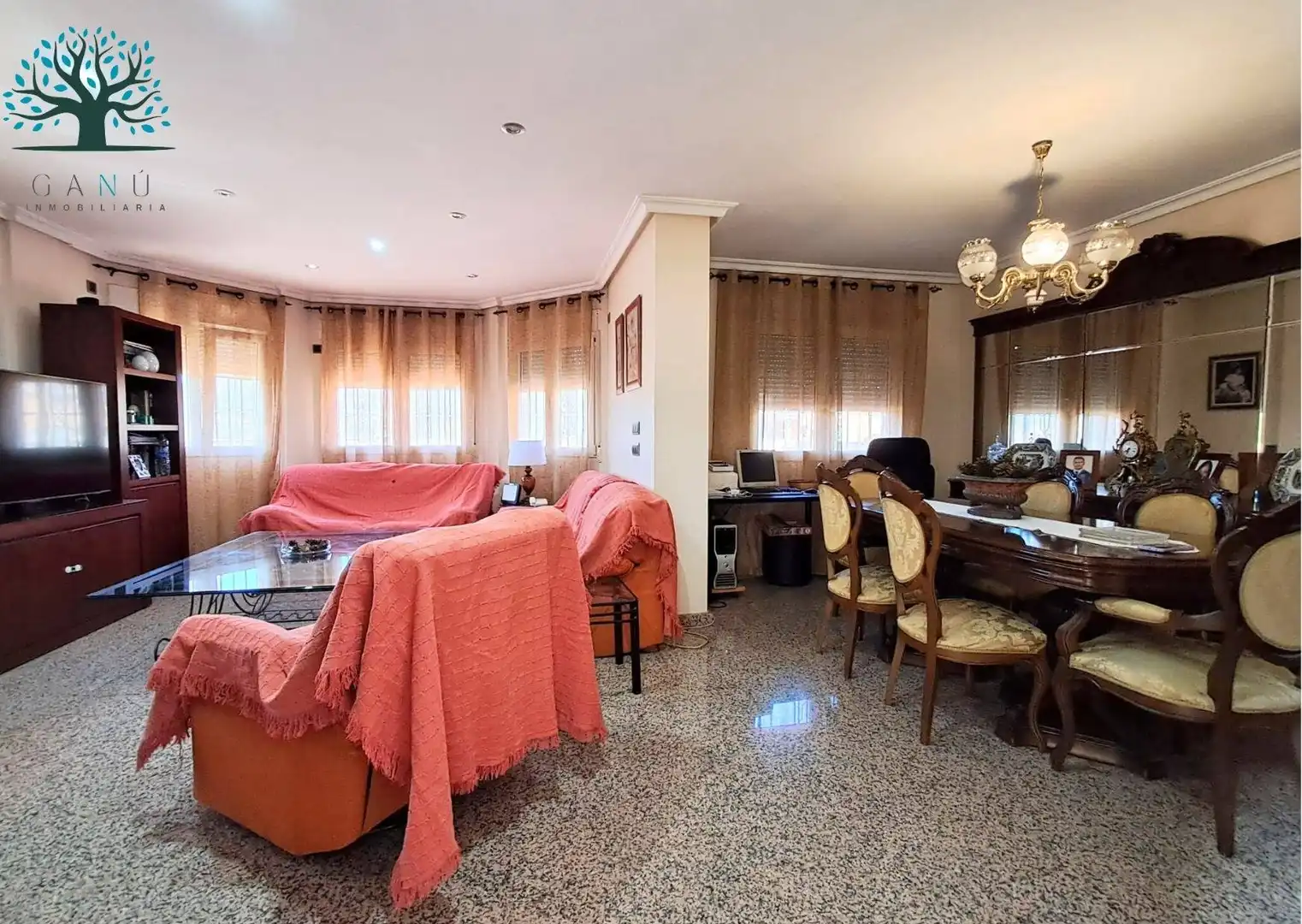 Sala de estar de Casa o chalet en venta en Mazarrón con Aire acondicionado, Terraza y Trastero
