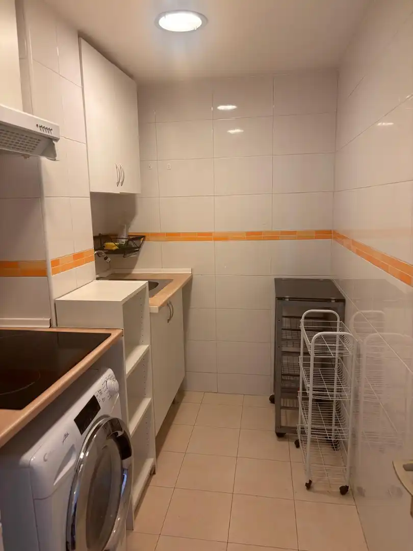 Küche von Wohnung zur Miete in Madrid mit Heizung, Parkett und Terrasse