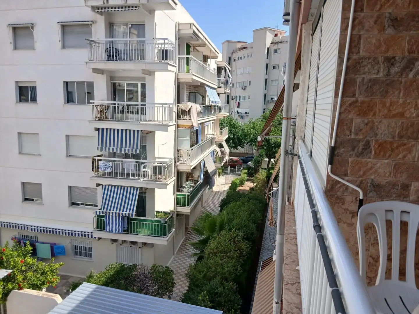 Terraza de Estudio de alquiler en Gandia con Aire acondicionado, Amueblado y Alarma