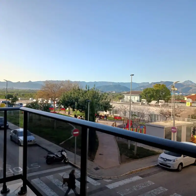 Exterior view of Flat for rent in La Font d'en Carròs  with Air Conditioner, Furnished and Balcony