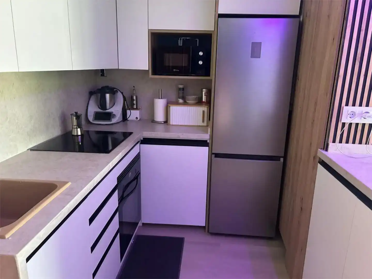 Küche von Wohnung zur Miete in Cullera mit Privatgarten, Parkett und Schwimmbad