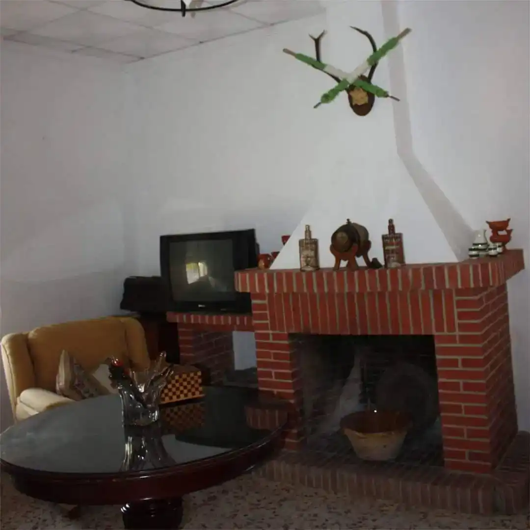 Sala d'estar de Finca rústica en venda en Lebrija amb Aire condicionat, Jardí privat i Traster