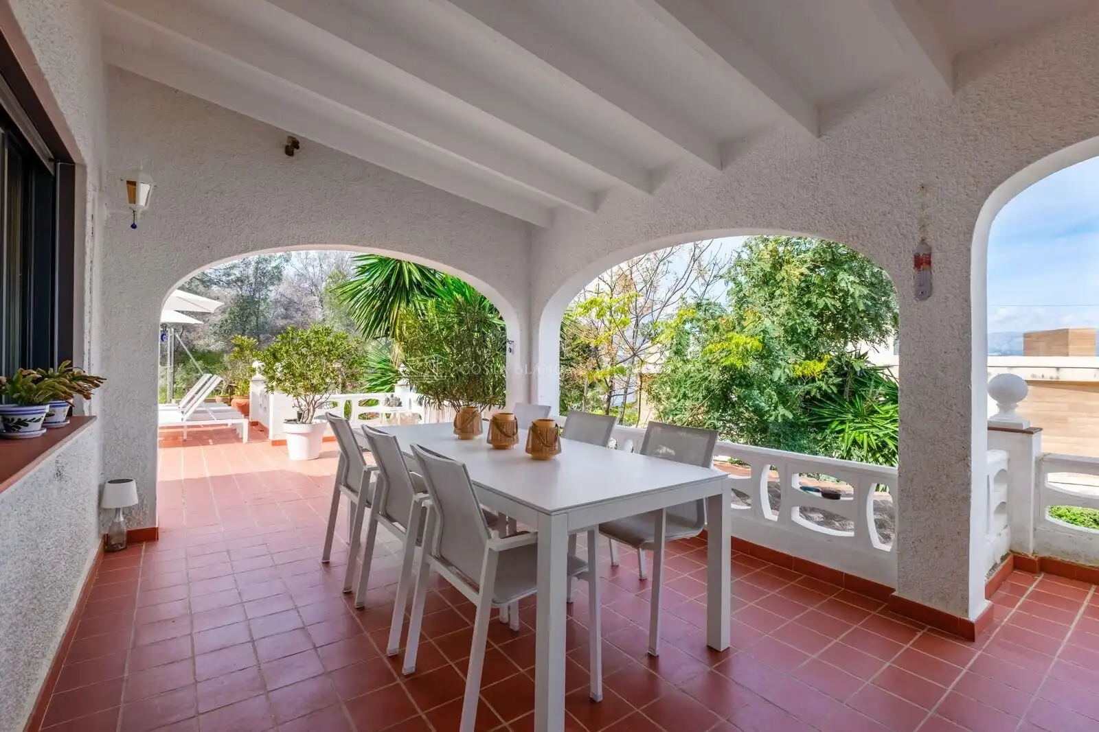 Terrassa de Casa o xalet en venda en L'Alfàs del Pi amb Terrassa, Traster i Piscina