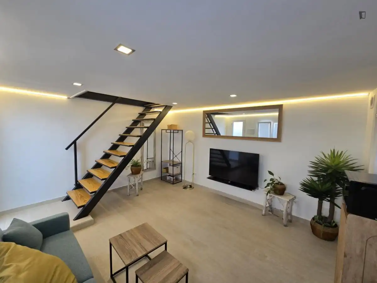 Wohnzimmer von Haus oder Chalet zur Miete in Madrid mit Klimaanlage, Möbliert und Waschmaschine