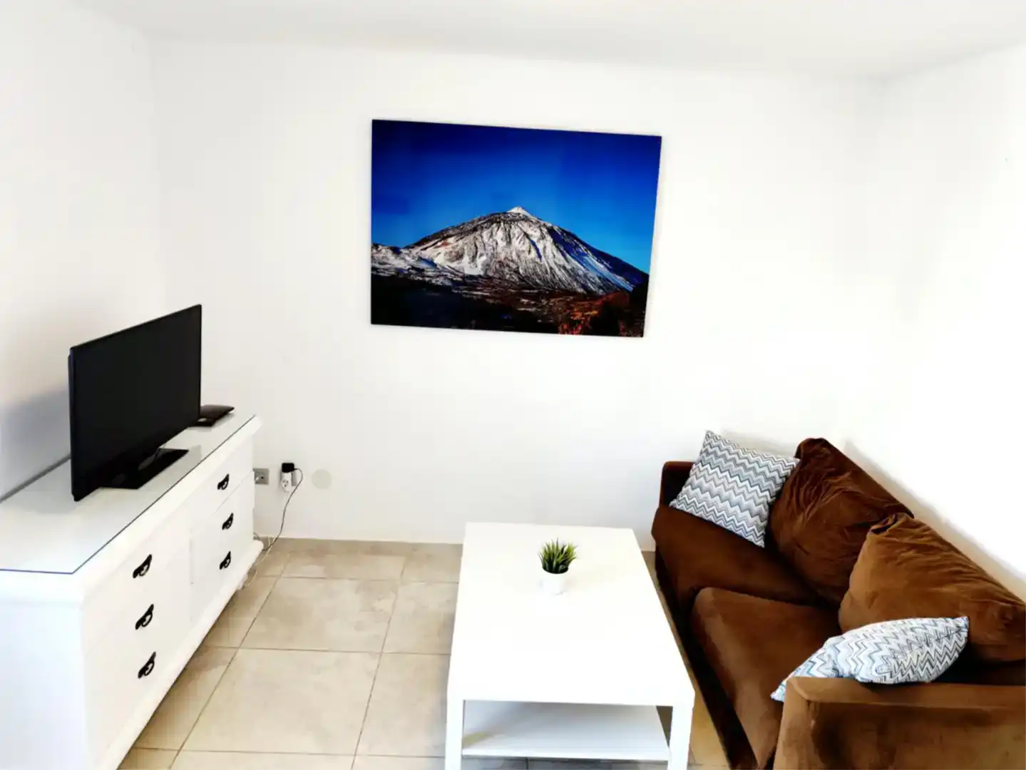 Wohnzimmer von Maisonette zur Miete in Adeje mit Privatgarten, Schwimmbad und Möbliert