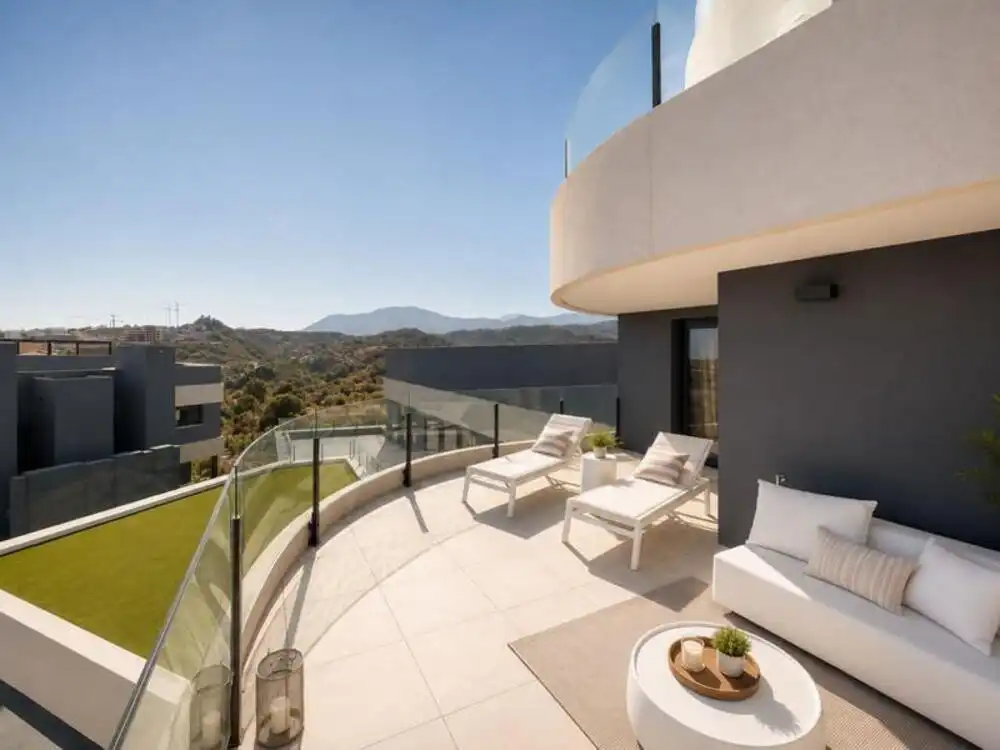 Terrassa de Apartament de lloguer en Estepona amb Aire condicionat, Terrassa i Traster