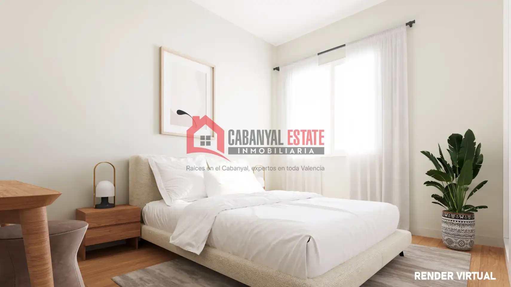 Dormitori de Apartament en venda en Valencia amb Aire condicionat, Terrassa i Moblat