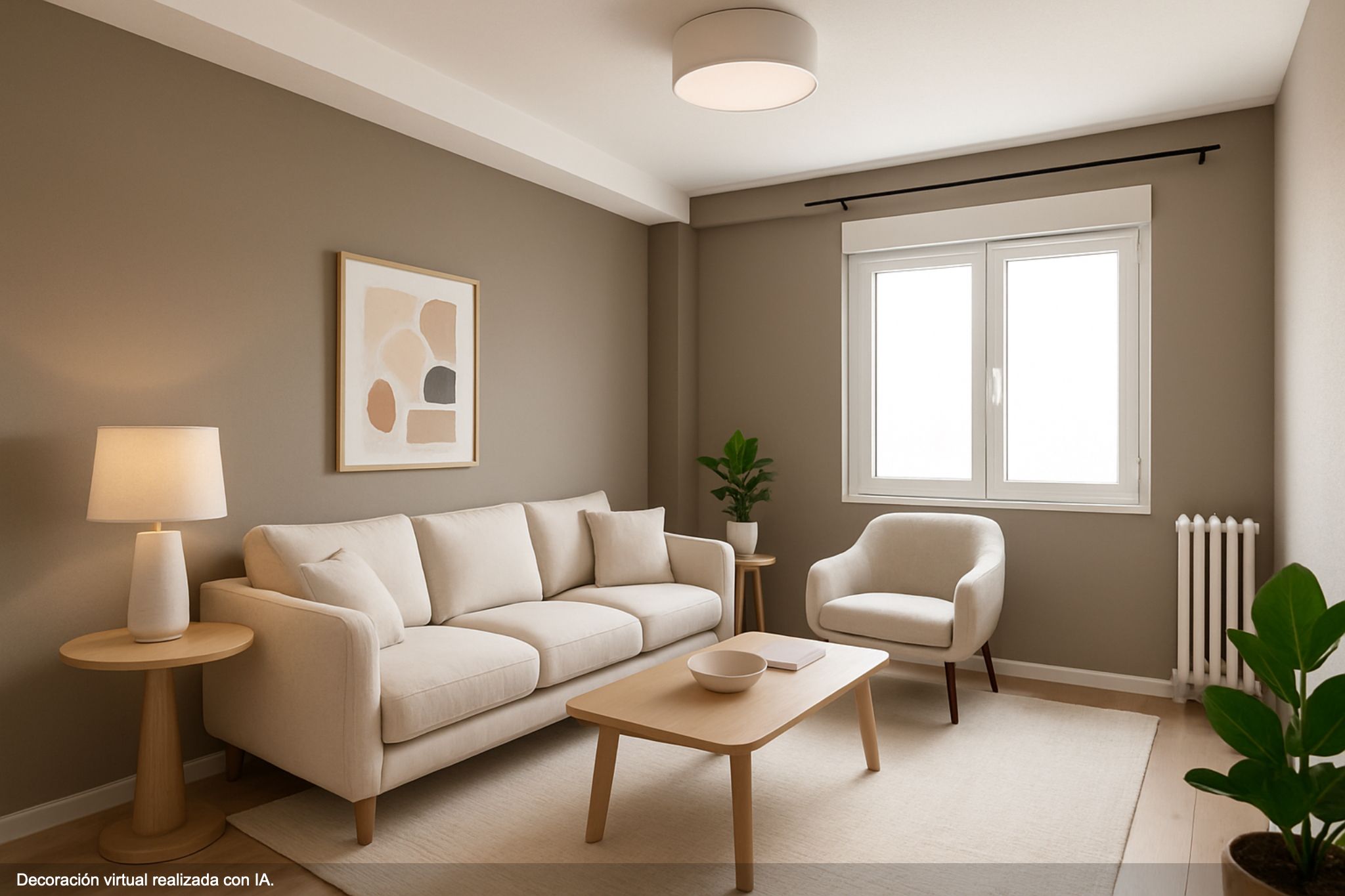 Sala de estar de Apartamento en venta en  Madrid Capital con Calefacción, Parquet y Terraza