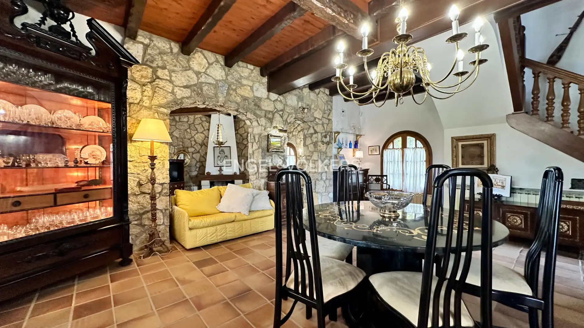 Esszimmer von Haus oder Chalet zum Verkauf in Mont-roig del Camp mit Klimaanlage, Heizung und Privatgarten