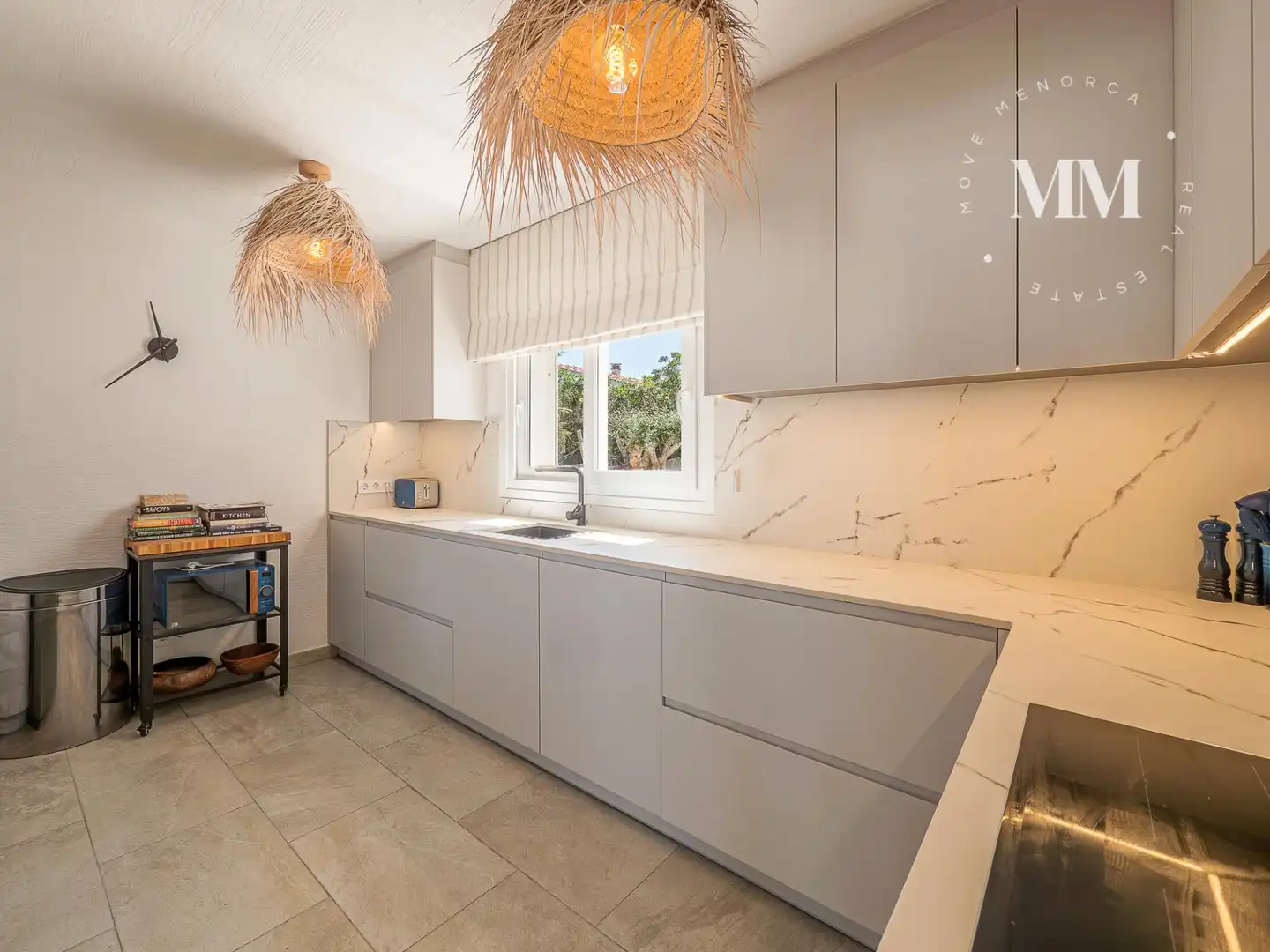 Cocina de Casa o chalet en venta en Sant Lluís con Aire acondicionado, Calefacción y Jardín privado