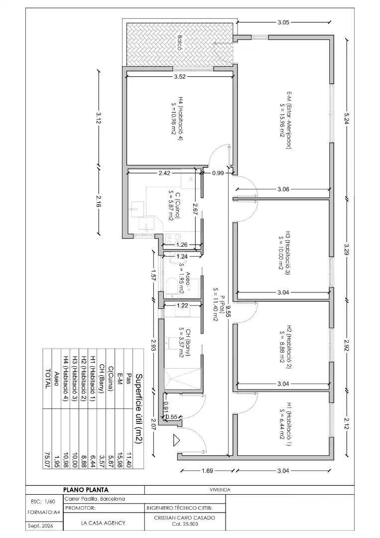 Piso con terraza en venta en Carrer de Padilla, imagen 40