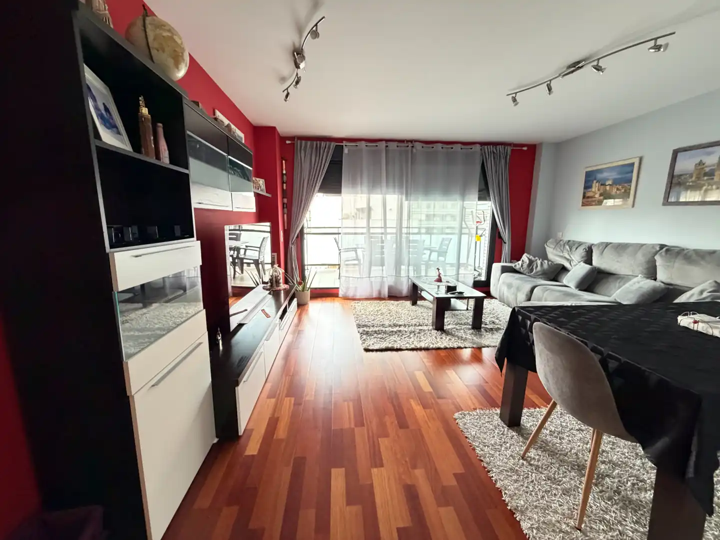 Living room of Flat for sale in Sagunto / Sagunt  with Heating, Parquet flooring and Terrace