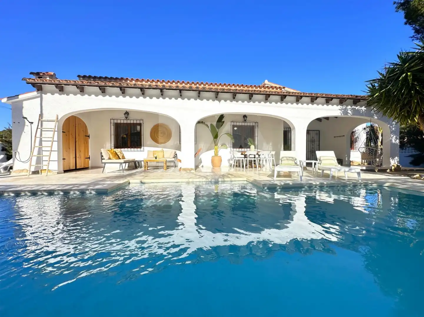 Exterior view of Houses for sale in Moraira  with Air Conditioner, Heating and Private garden