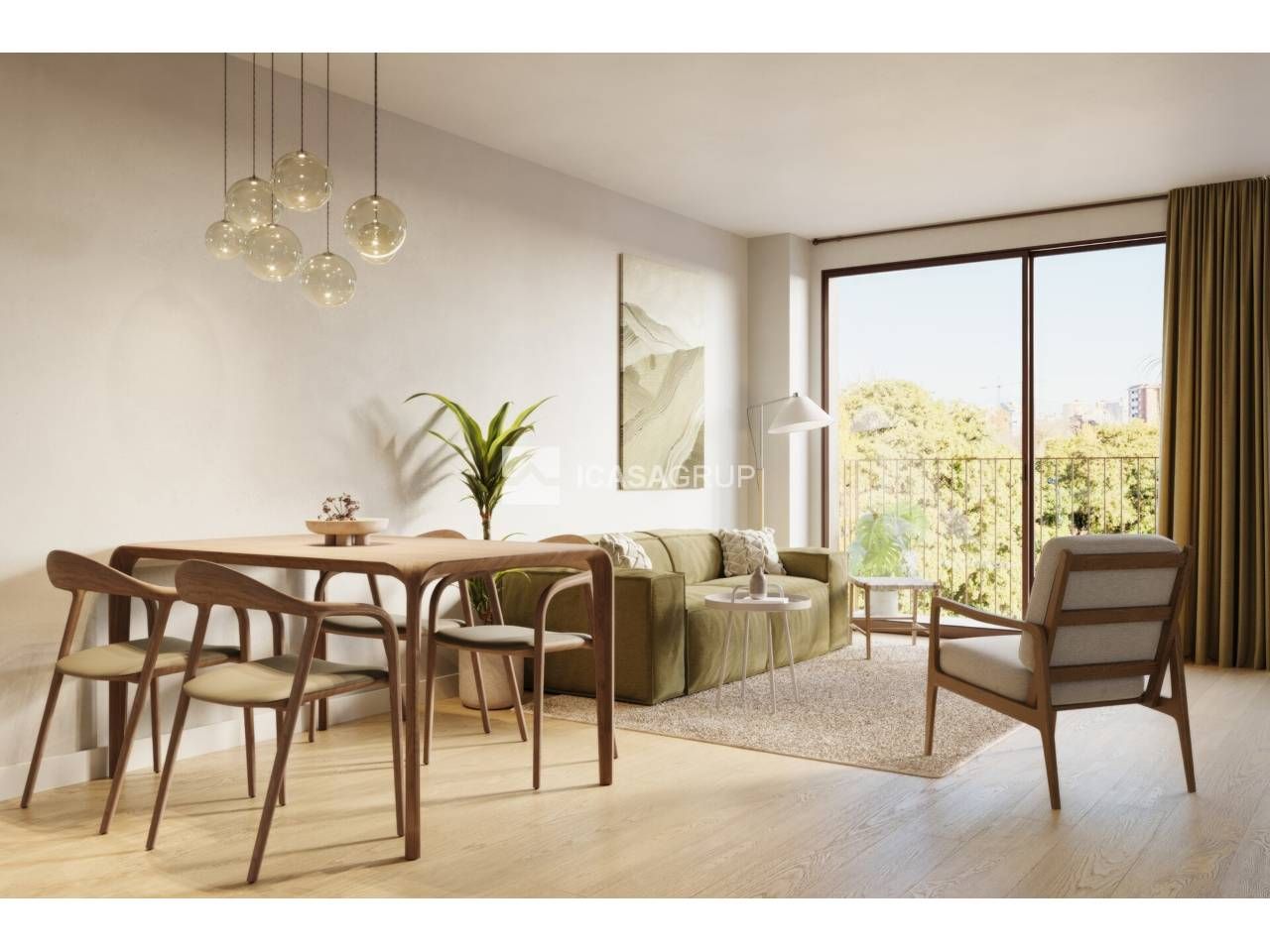 Living room of Flat for sale in Mollet del Vallès  with Air Conditioner, Heating and Parquet flooring