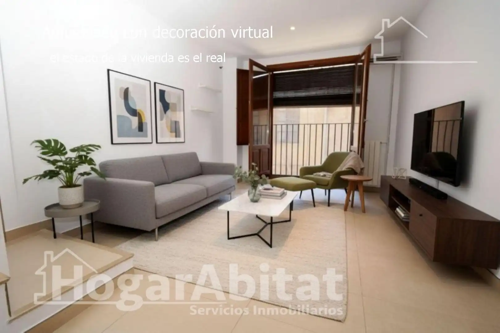 Sala de estar de Piso en venta en  Valencia Capital con Aire acondicionado
