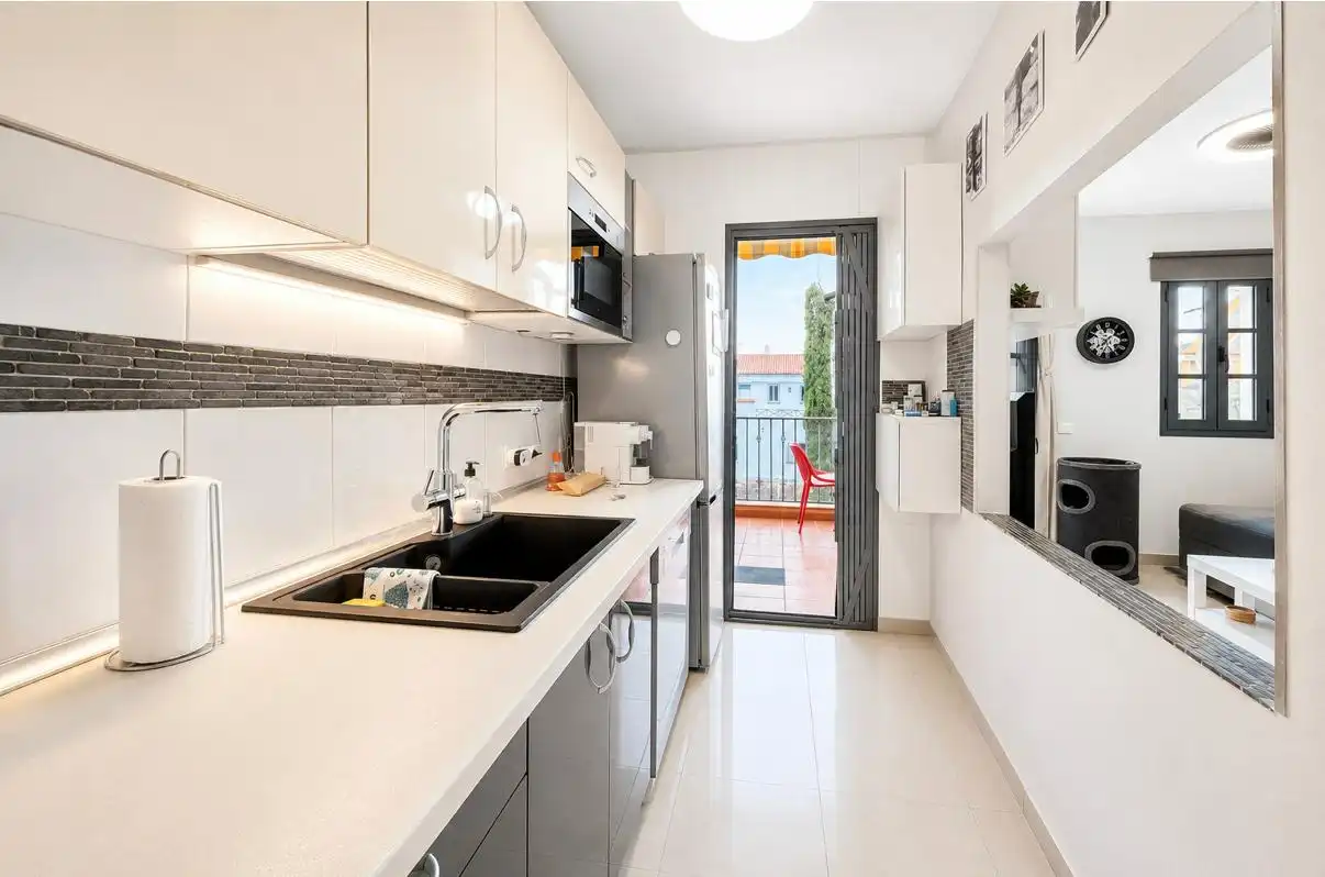 Kitchen of Flat for sale in Arona  with Furnished, Balcony and Community pool