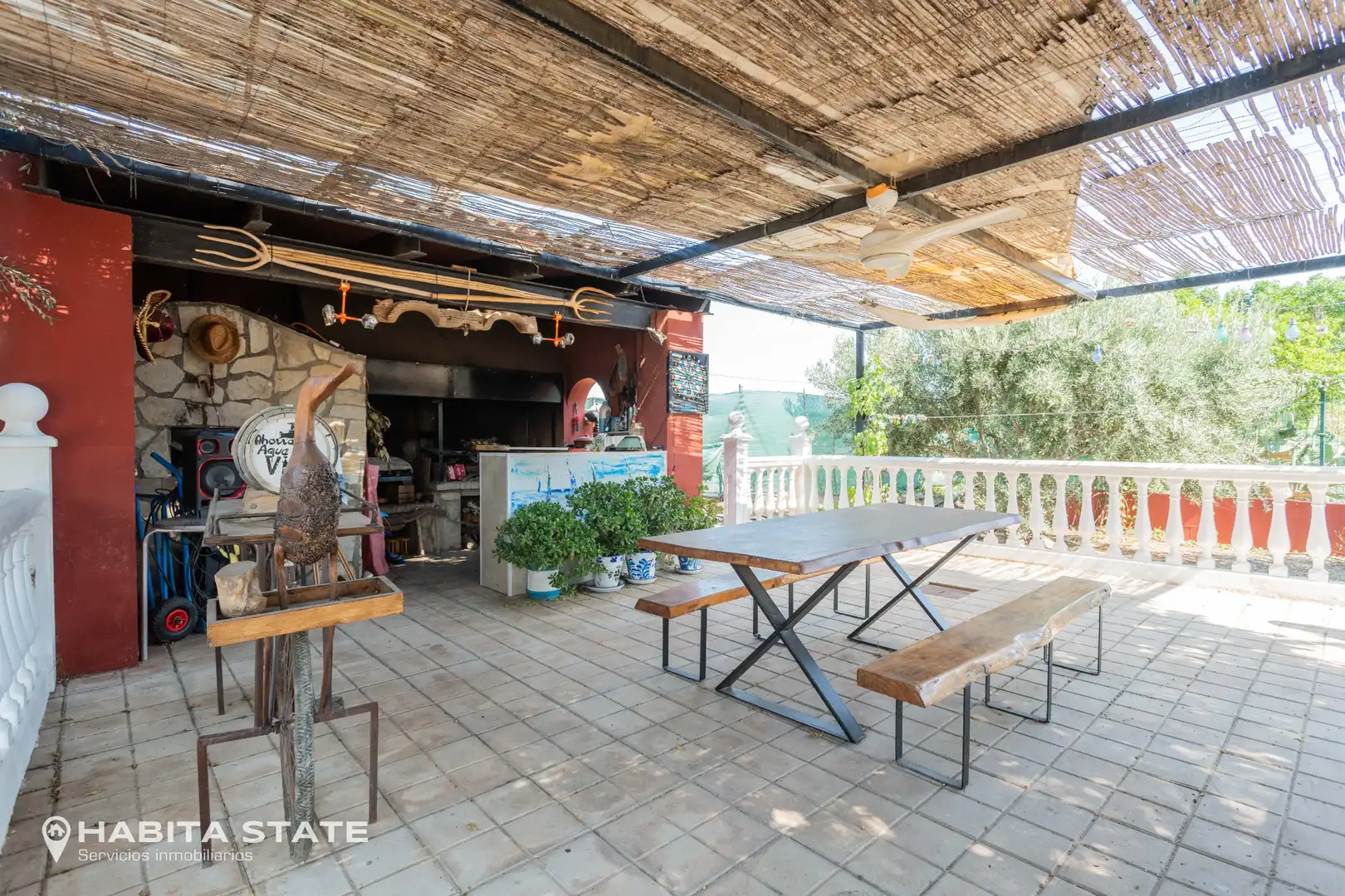 Terrassa de Casa o xalet en venda en Gádor amb Aire condicionat, Jardí privat i Piscina