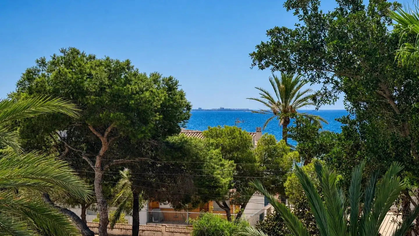 Vista exterior de Casa o xalet en venda en Santa Pola amb Aire condicionat, Jardí privat i Terrassa