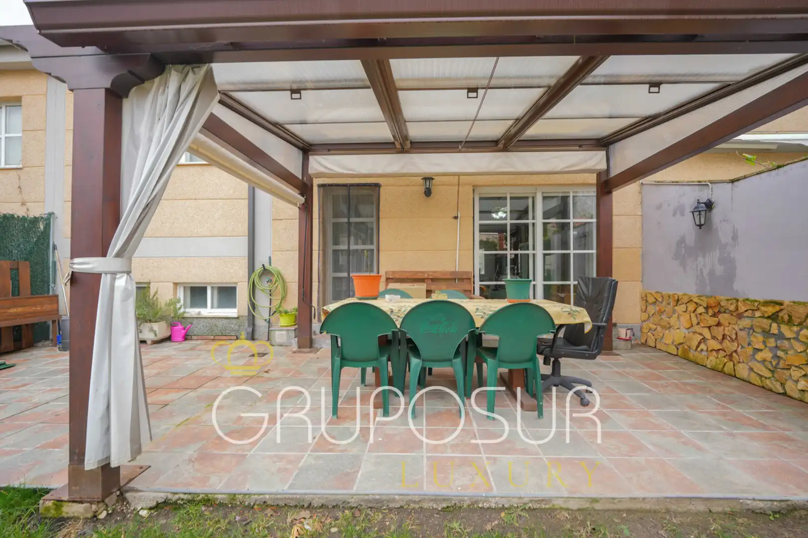 Jardín de Casa adosada en venta en Arroyo de la Encomienda con Calefacción, Jardín privado y Parquet