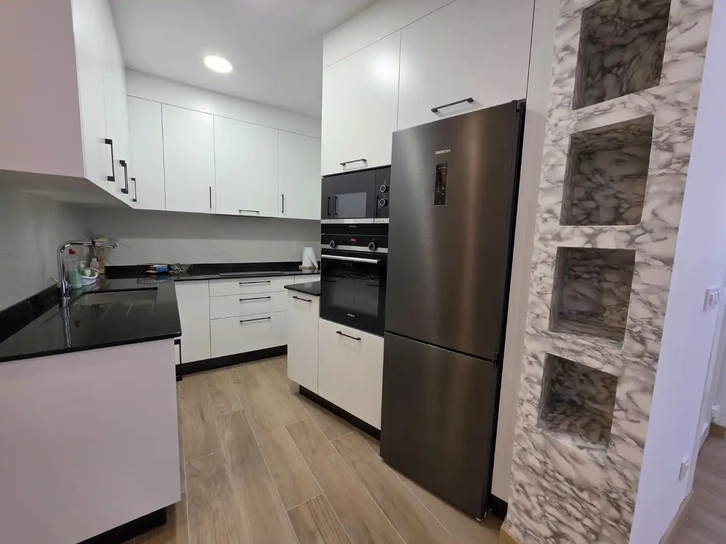 Kitchen of Flat for rent in A Coruña Capital   with Furnished