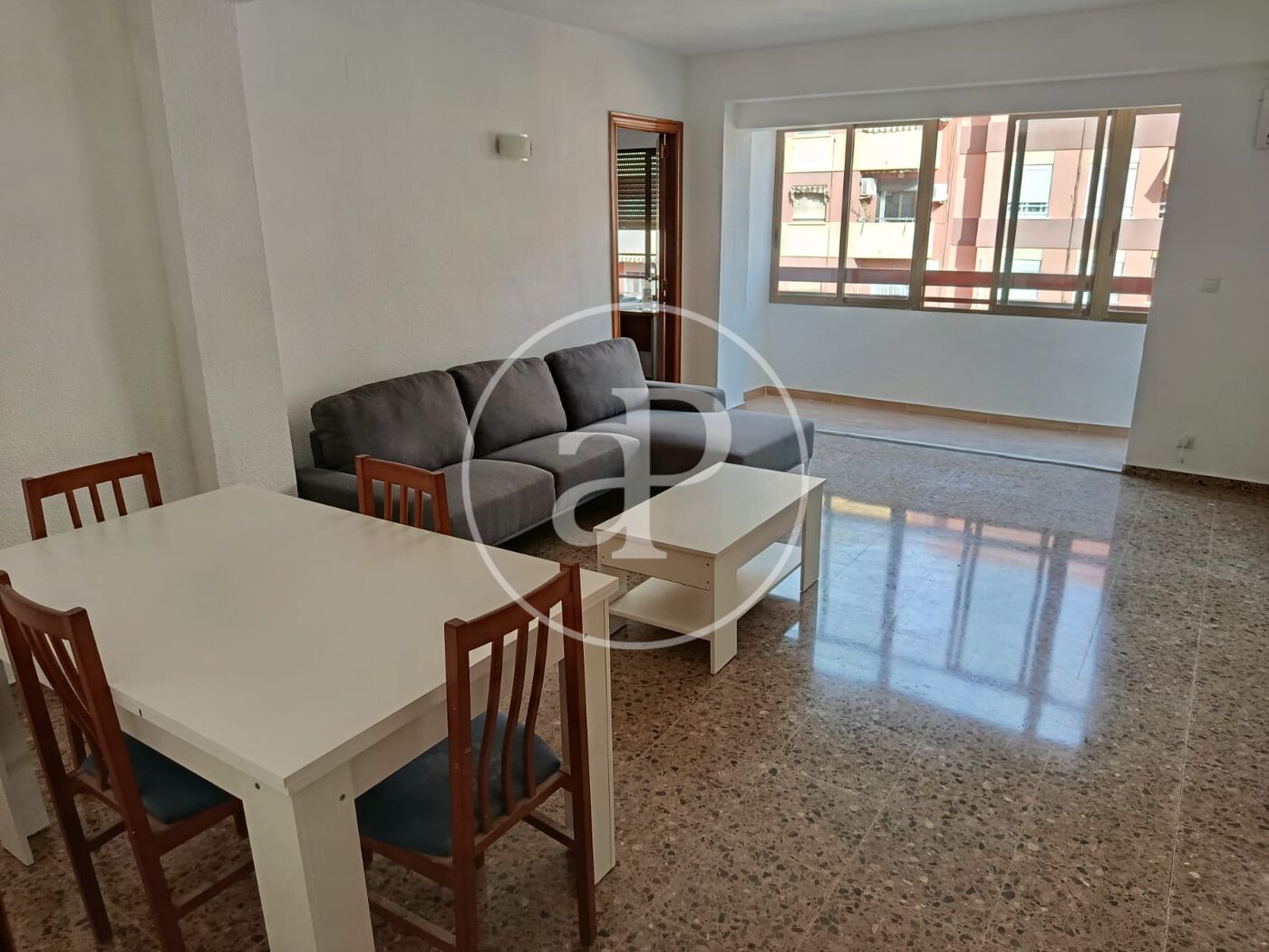 Living room of Flat to rent in  Valencia Capital  with Air Conditioner, Heating and Furnished