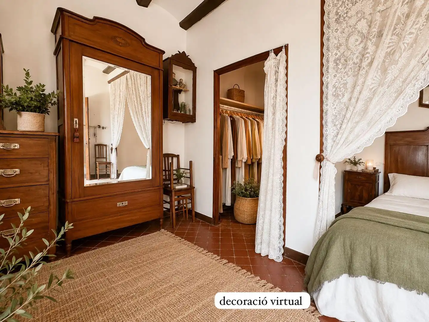 Bedroom of Country homes for sale in Ullastrell  with Private garden, Terrace and Swimming Pool