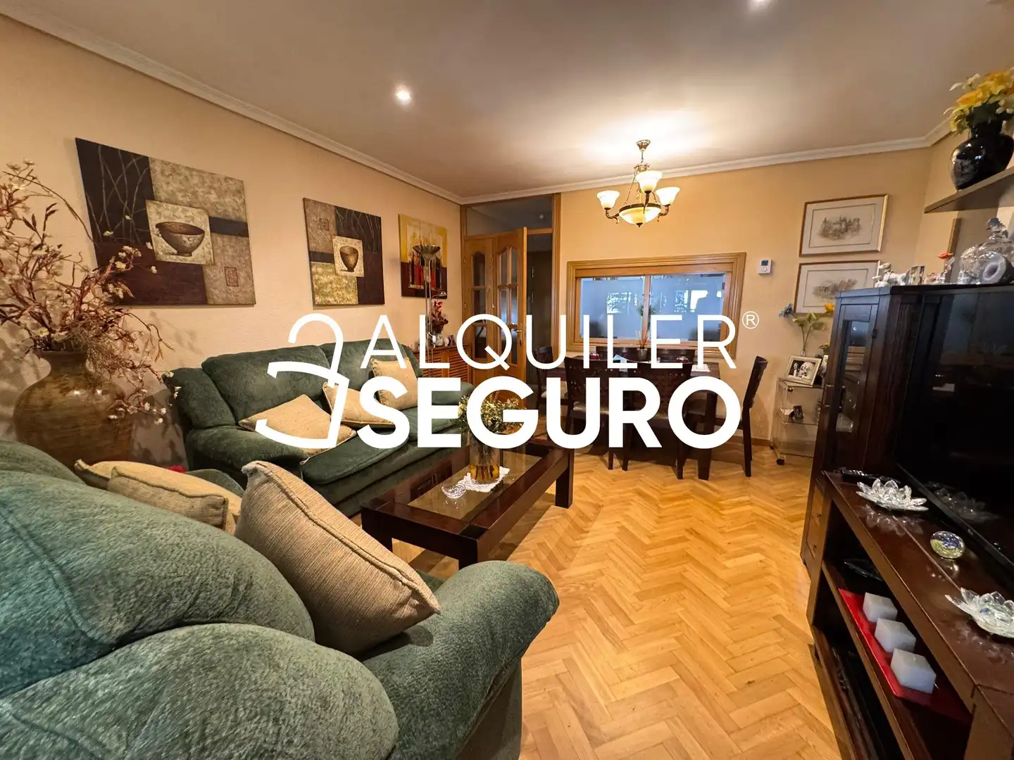 Sala de estar de Piso de alquiler en Madrid con Calefacción, Terraza y Amueblado