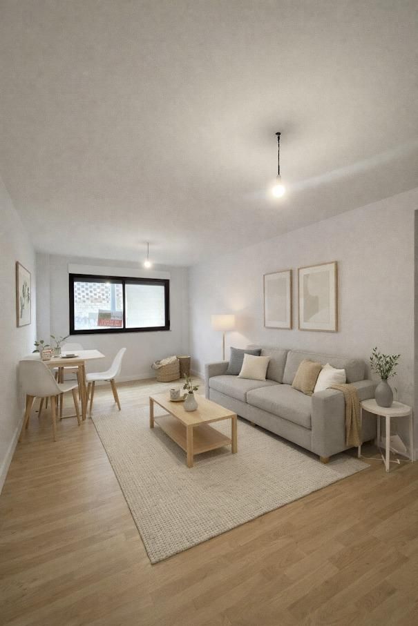 Sala de estar de Piso en venta en Porto do Son con Trastero y Balcón