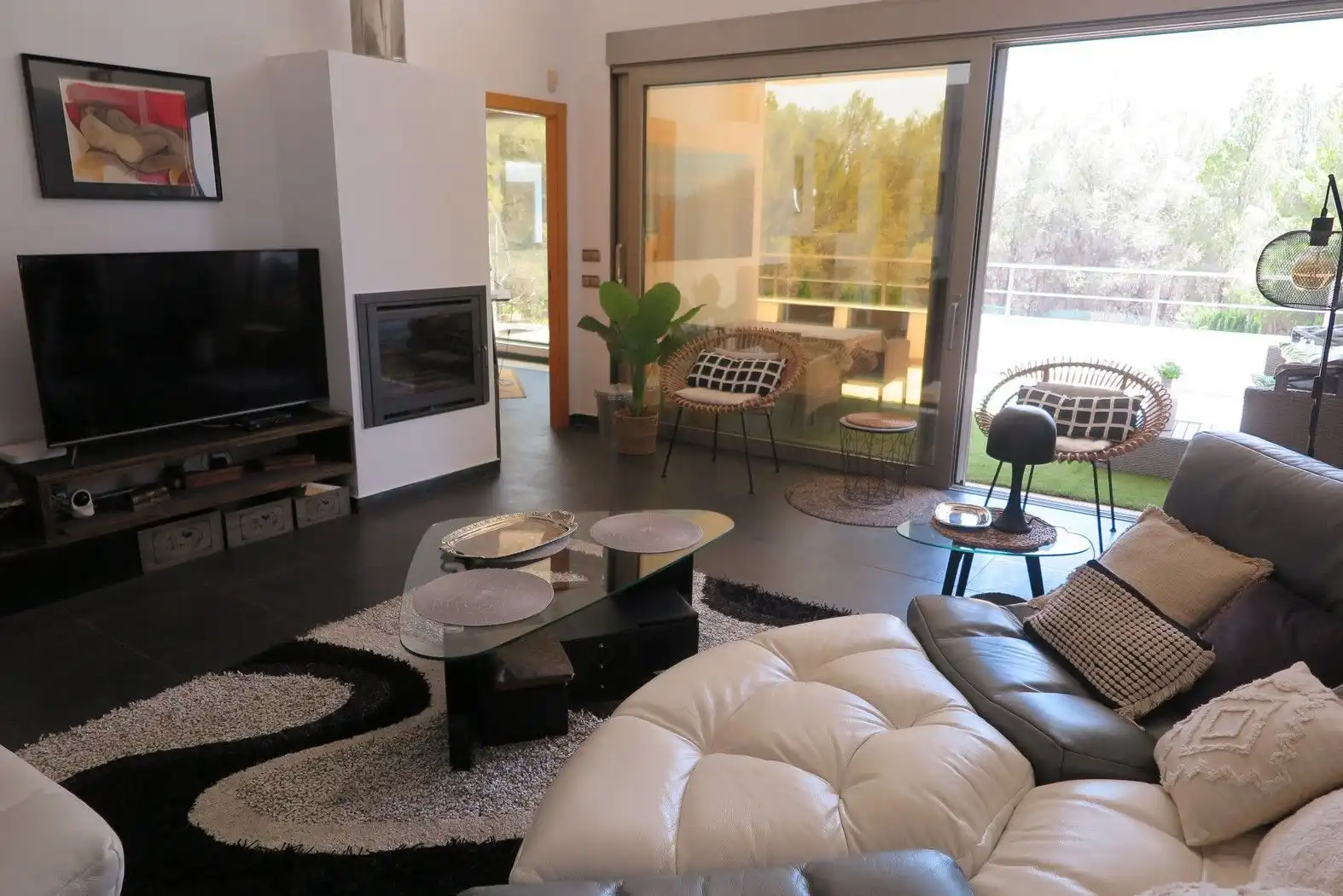 Sala de estar de Casa o chalet en venta en Altea con Aire acondicionado, Calefacción y Jardín privado