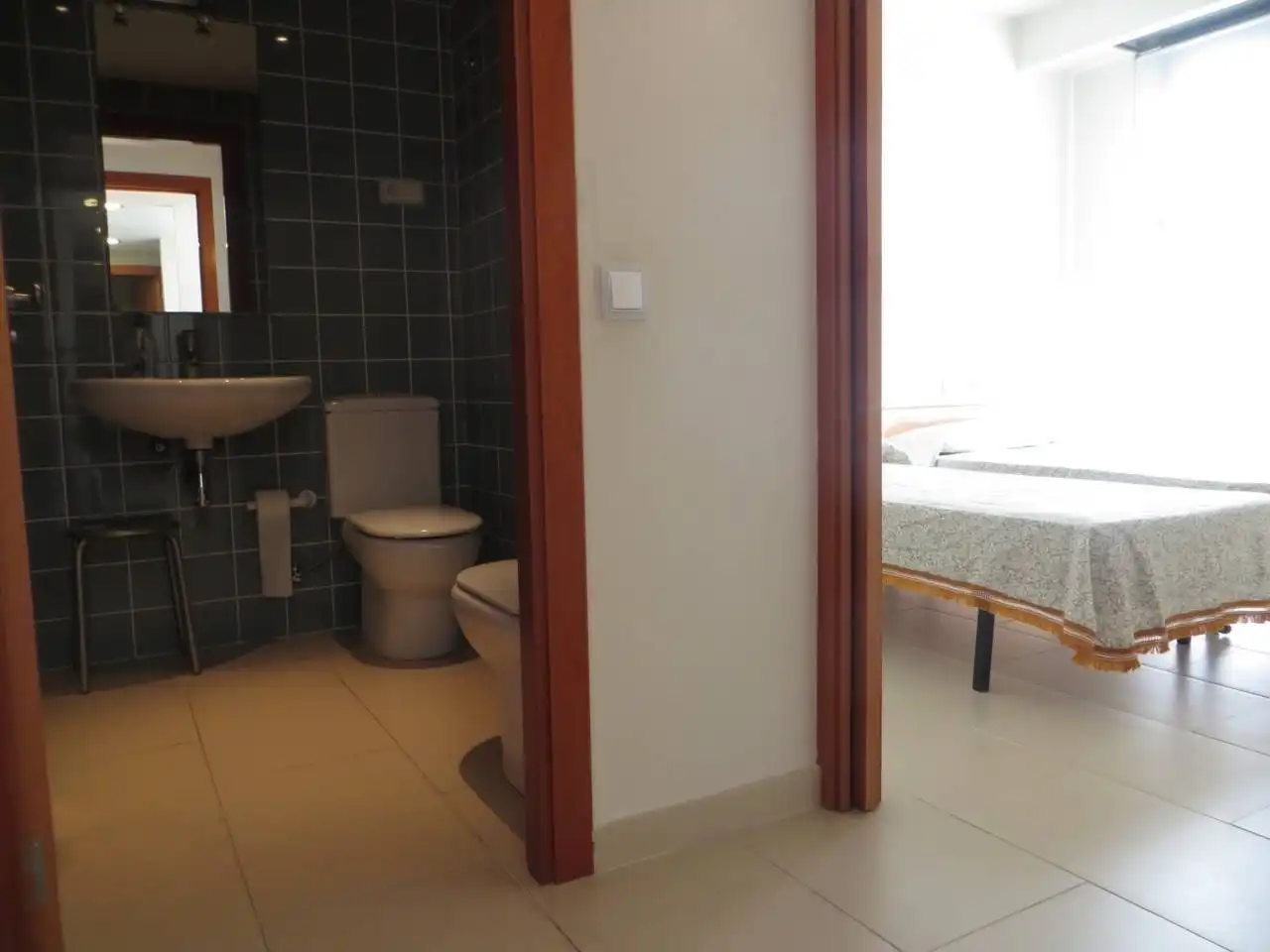 Badezimmer von Wohnung zur Miete in Cubelles mit Klimaanlage, Heizung und Terrasse