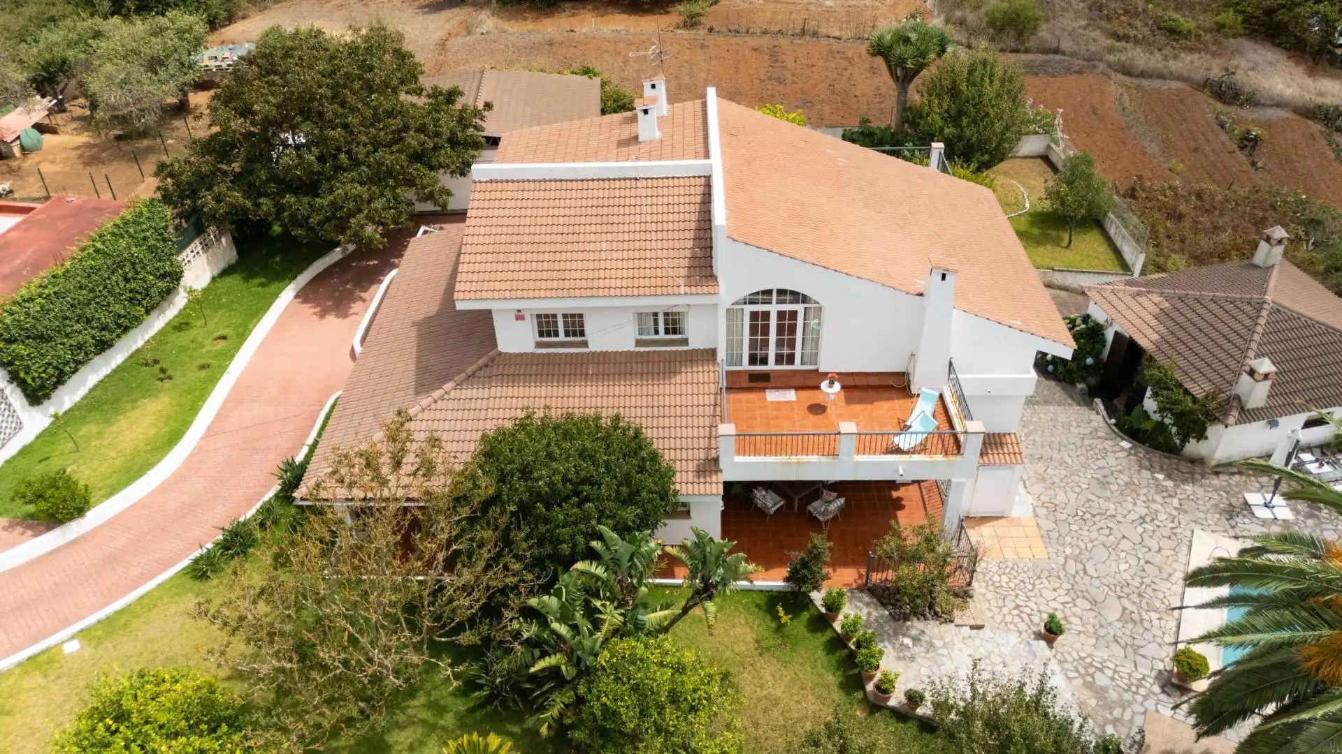 Vista exterior de Casa o chalet en venta en El Rosario con Calefacción, Jardín privado y Terraza