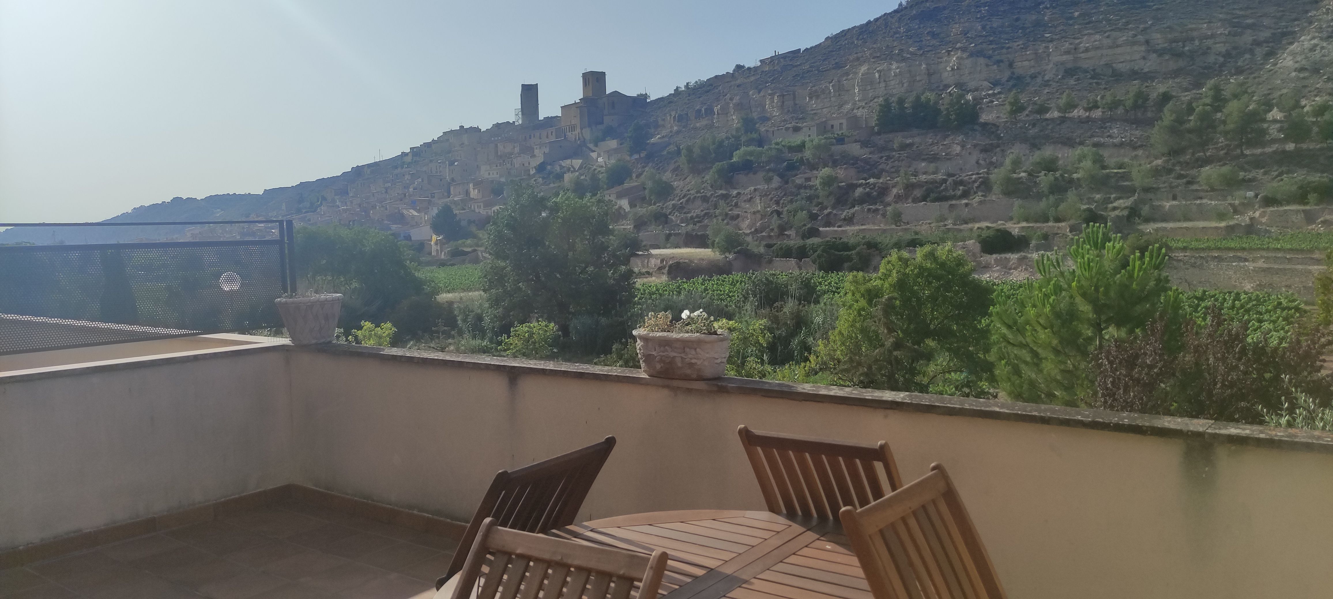 Terrassa de Casa adosada en venda en Guimerà amb Aire condicionat, Jardí privat i Parquet