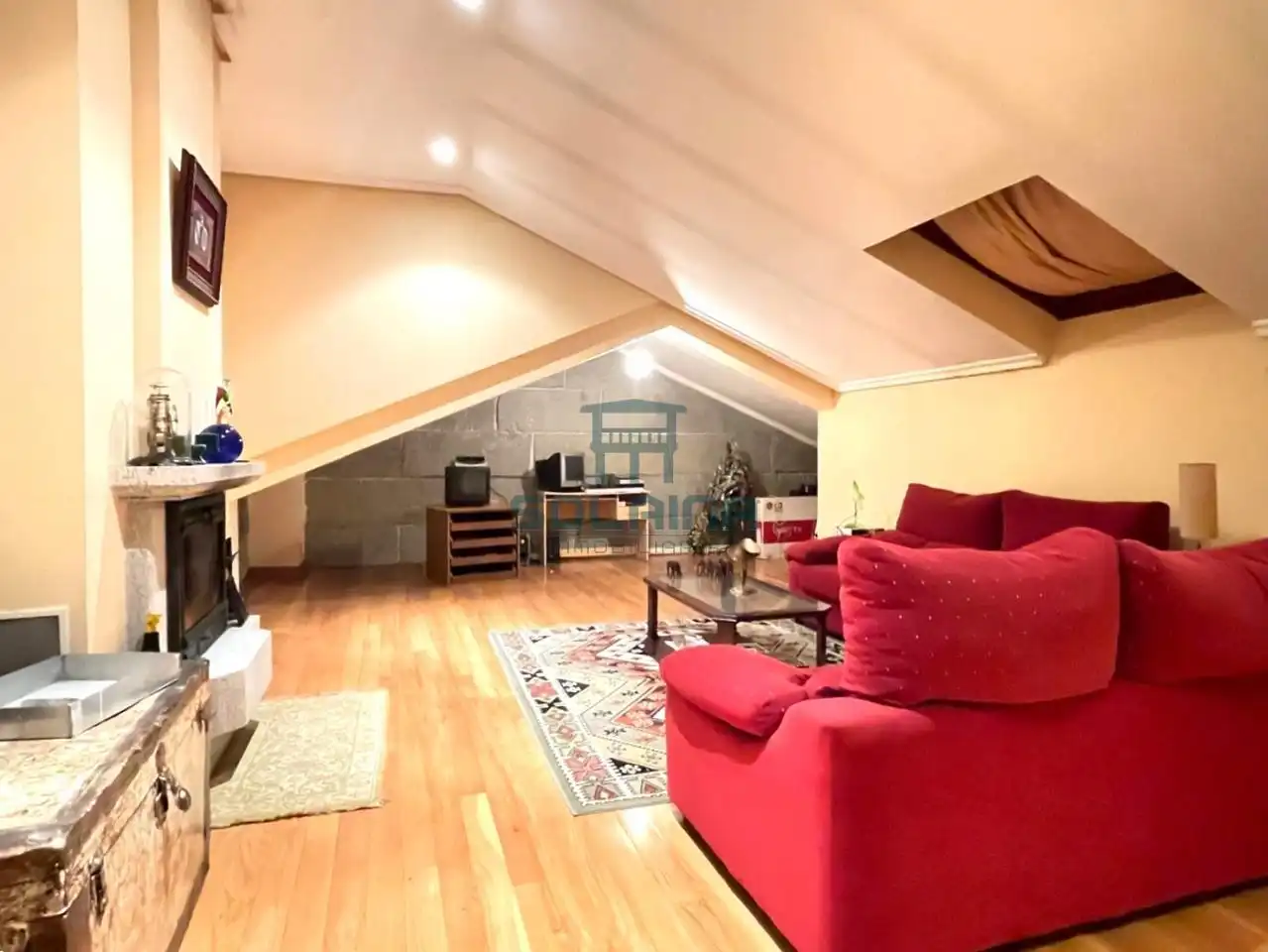 Living room of Houses for sale in Ourense Capital   with Heating, Private garden and Terrace