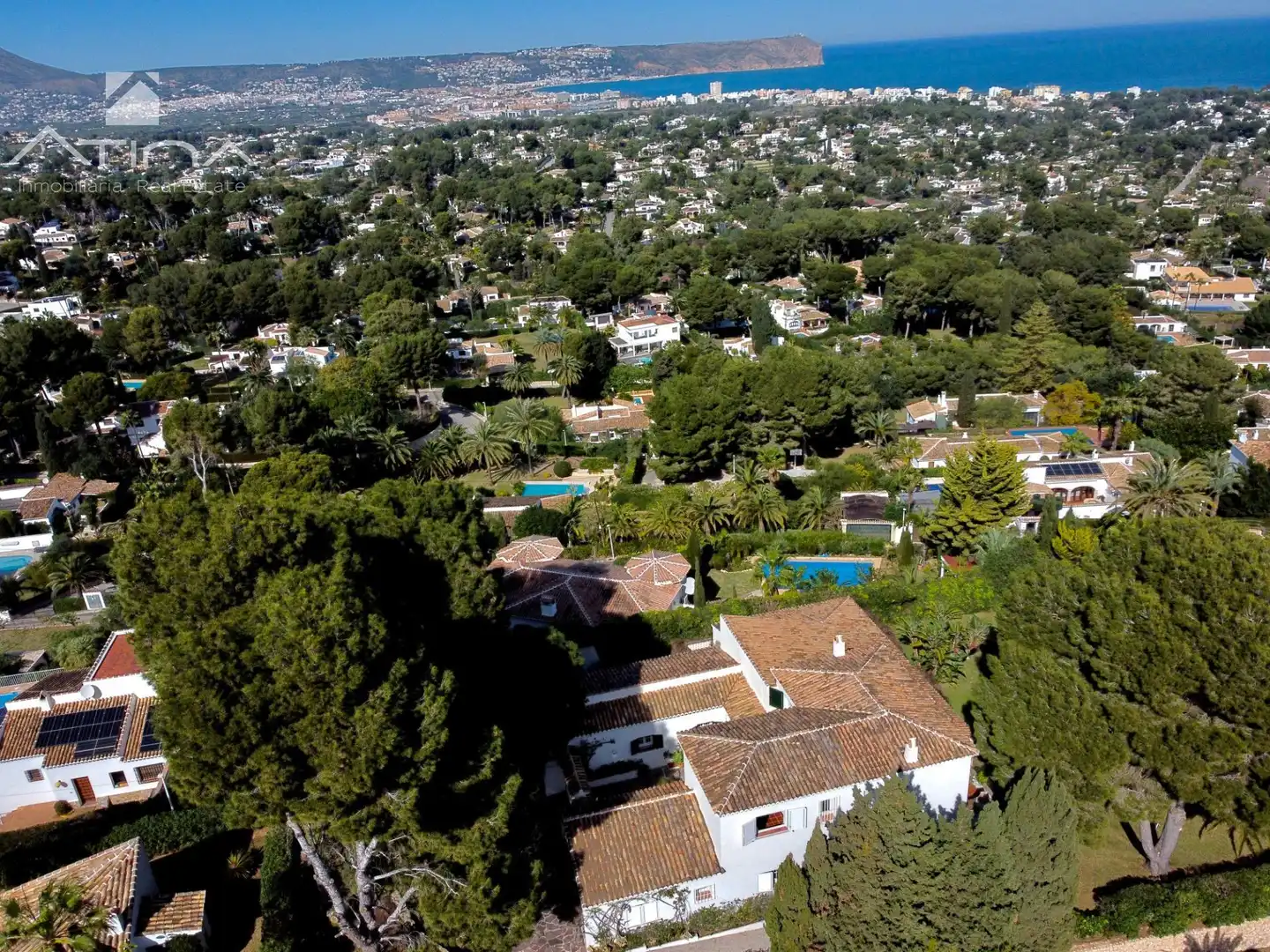 Vista exterior de Casa o chalet en venta en Jávea / Xàbia con Jardín privado, Terraza y Piscina
