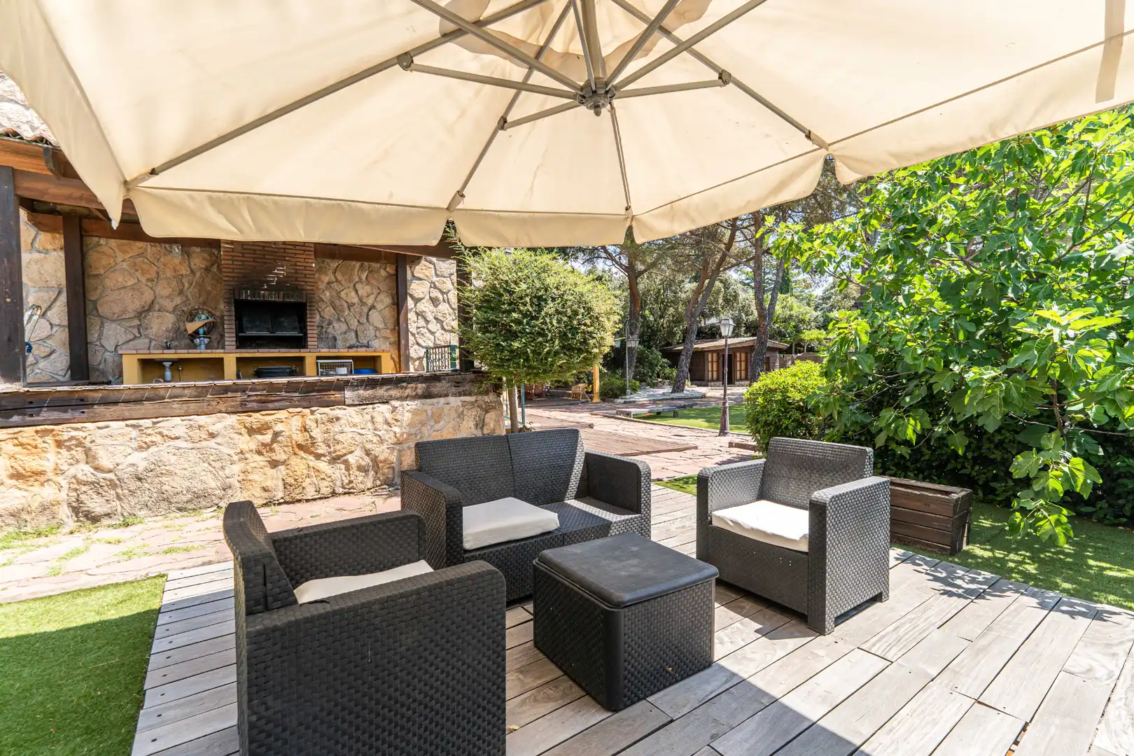 Terrassa de Casa o xalet en venda en Alpedrete amb Calefacció, Jardí privat i Terrassa