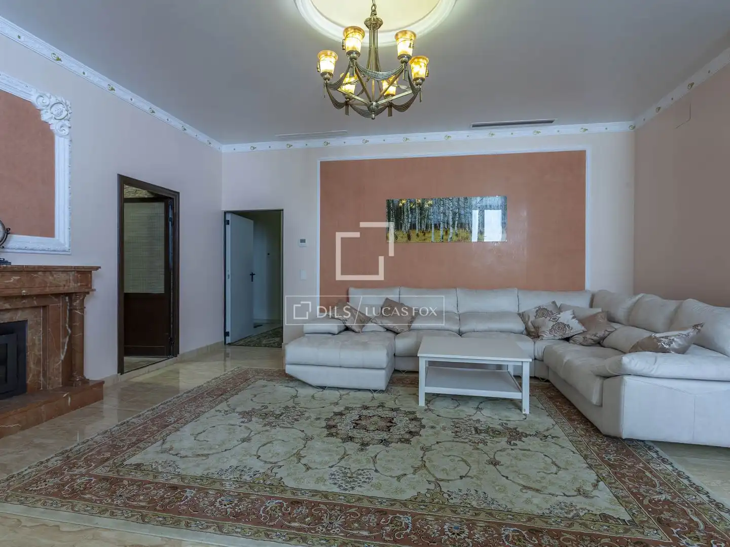 Sala d'estar de Casa o xalet en venda en Rocafort amb Aire condicionat, Calefacció i Jardí privat