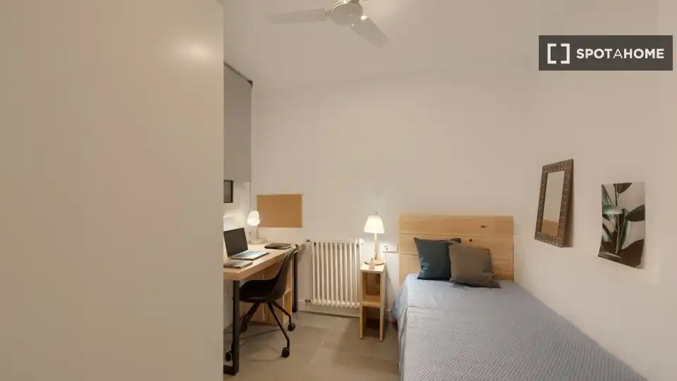 Bedroom of Flat for rent in Barcelona  with Air Conditioner, Heating and Furnished