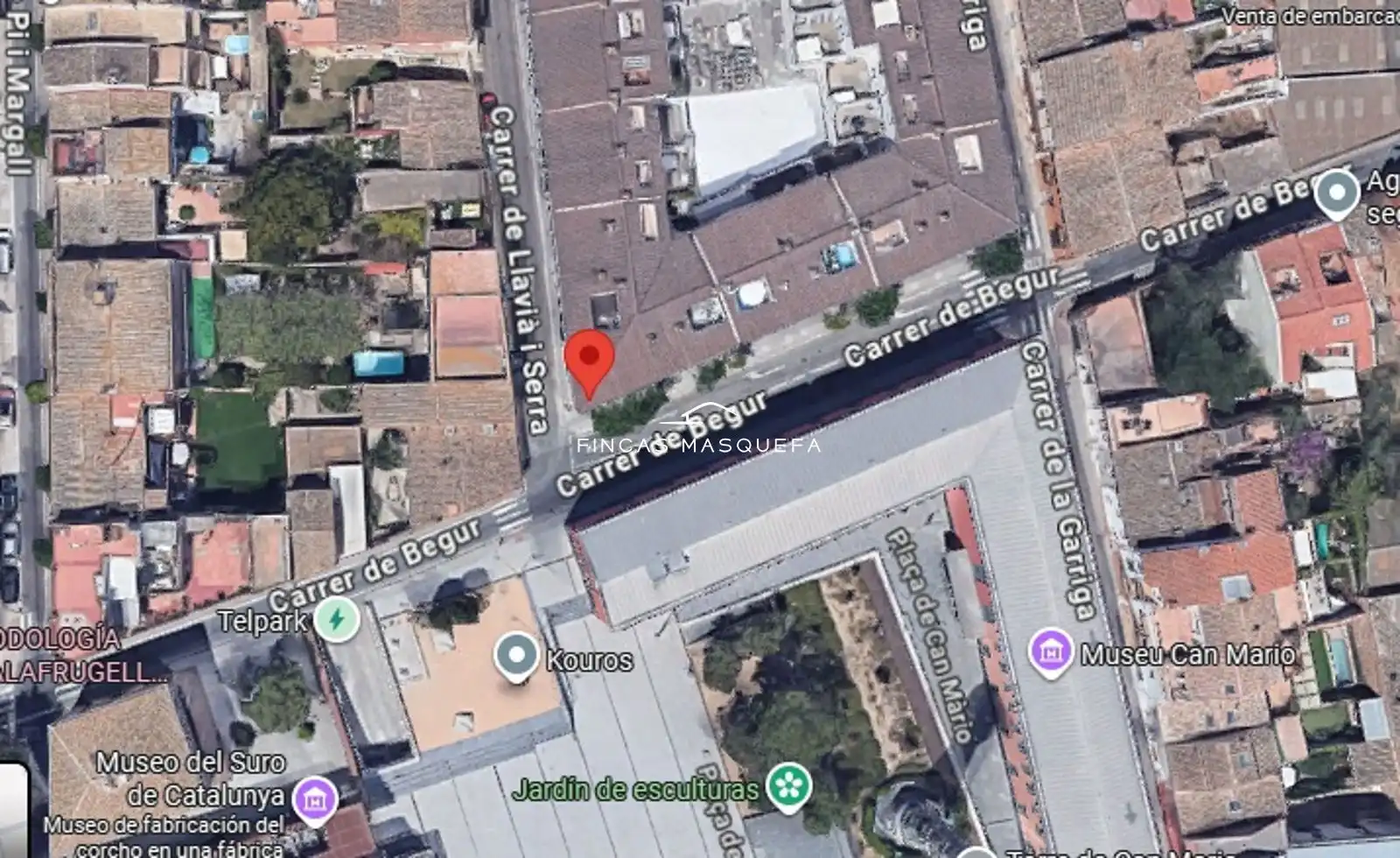 Vista exterior de Garaje de alquiler en Palafrugell con Alarma