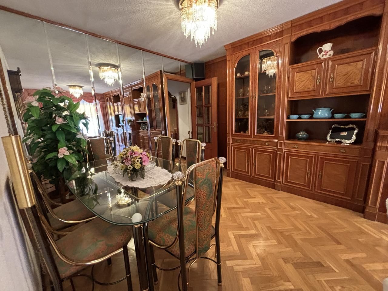 Dining room of Flat to rent in Alcorcón  with Heating, Parquet flooring and Terrace